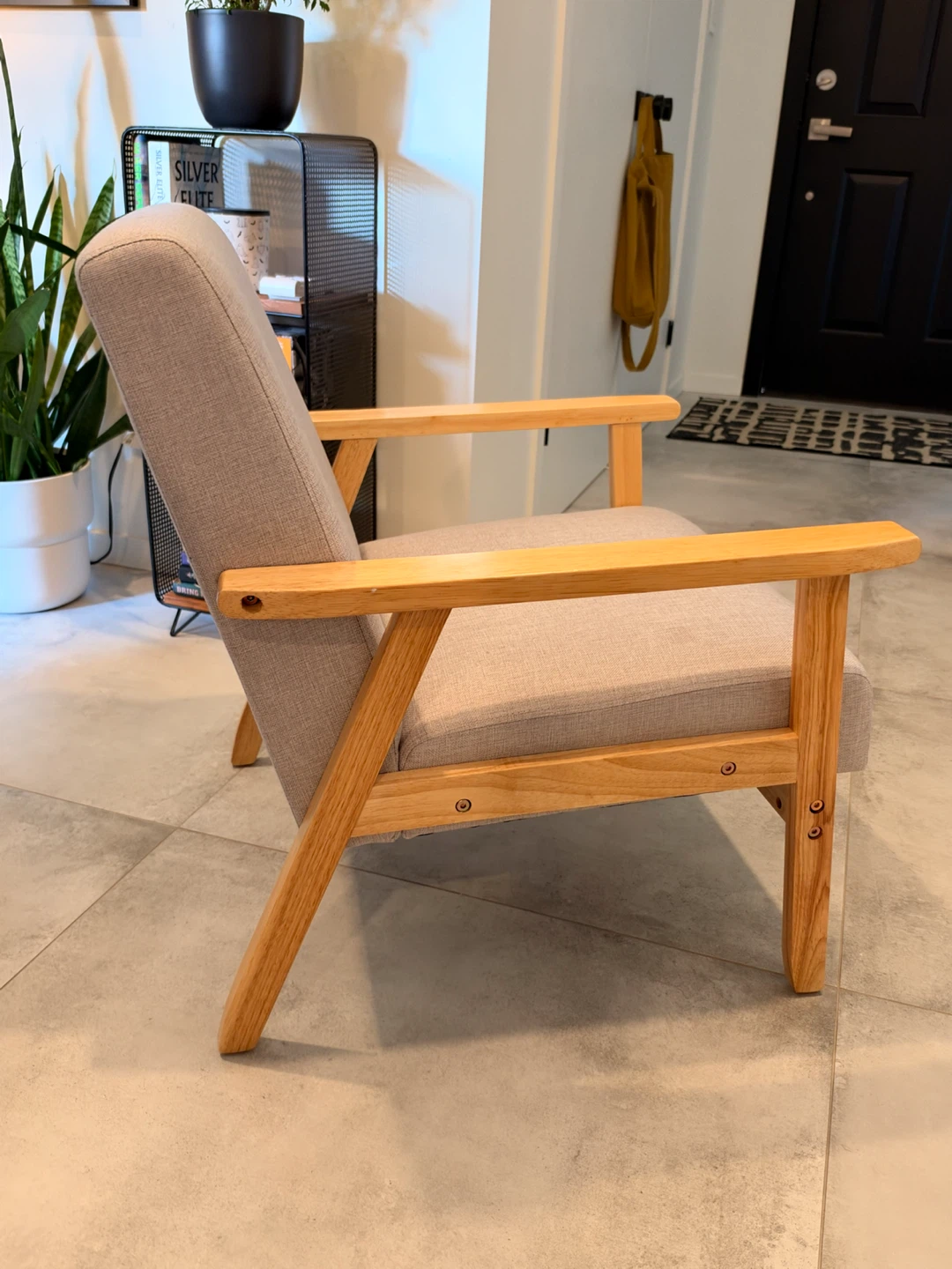 Modern Light Grey Accent Chair