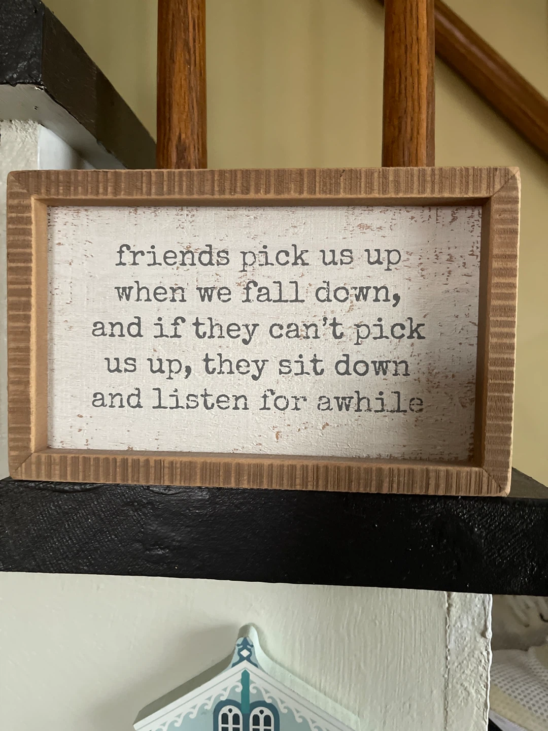 Friends Quote Wooden Sign