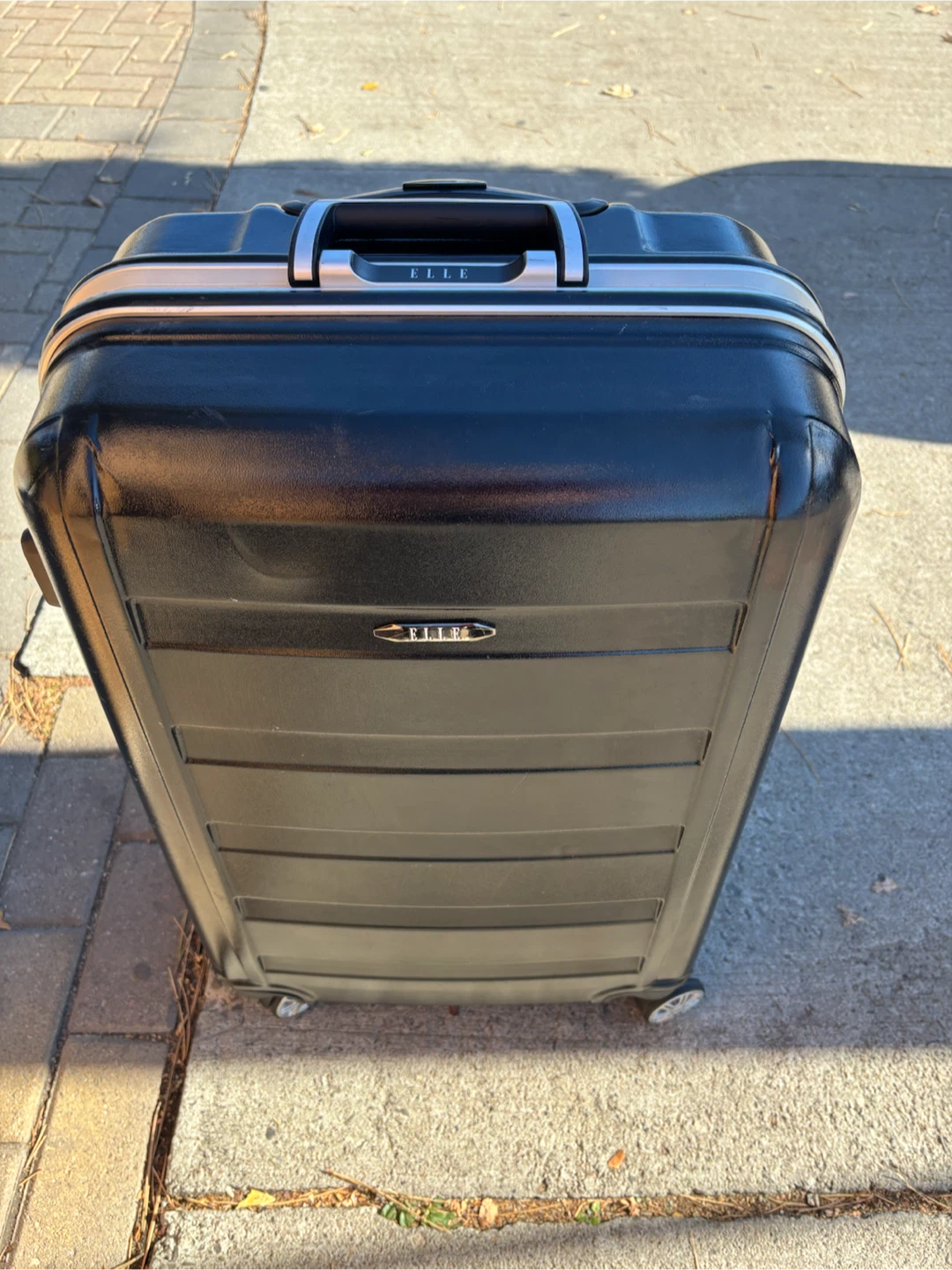Medium Elle Black Hardside Carry-On Luggage