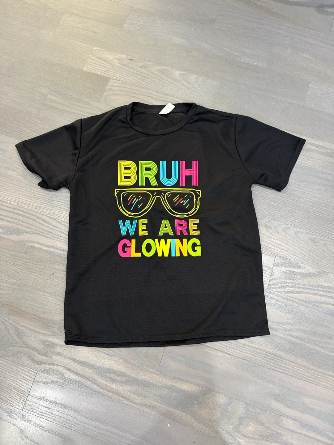 Bruh We Are Glowing Graphic T-Shirt