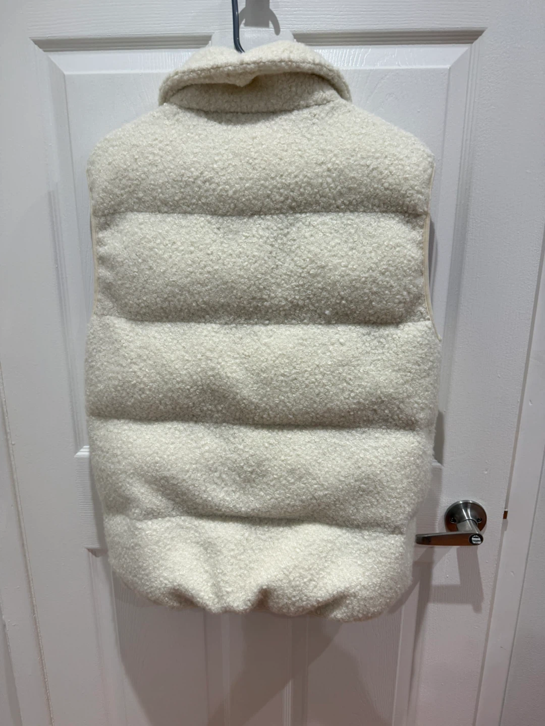 Cozy Cream Sherpa Puffer Vest – Size XS - photo 3
