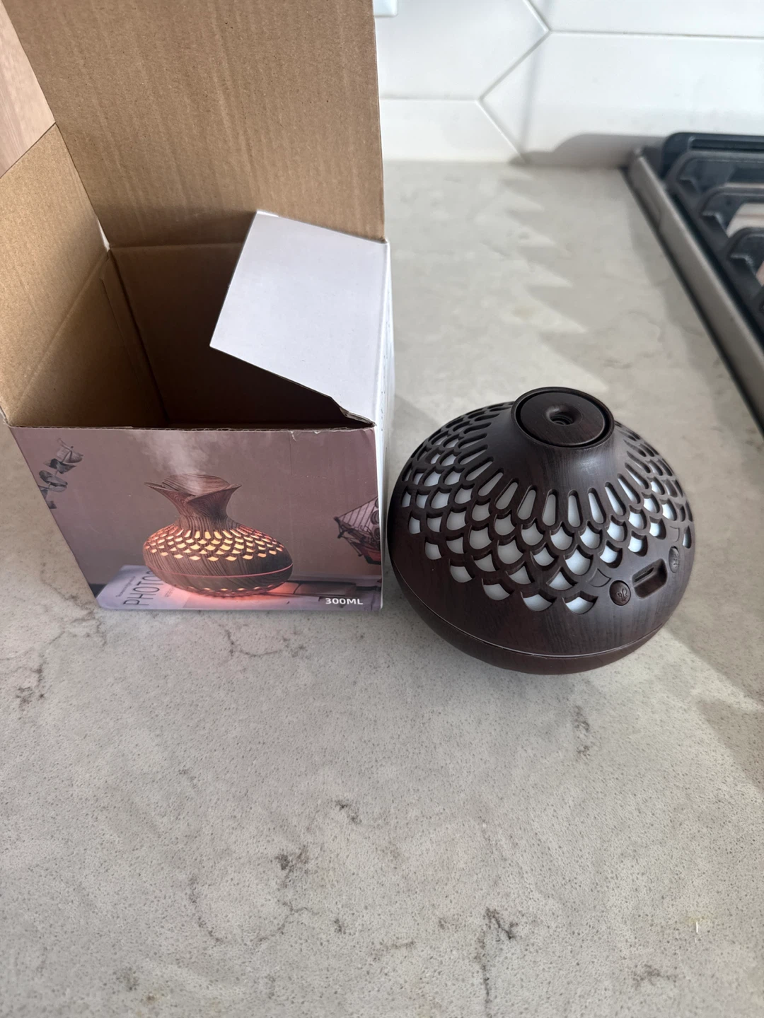 300ml Wood Grain Essential Oil Diffuser