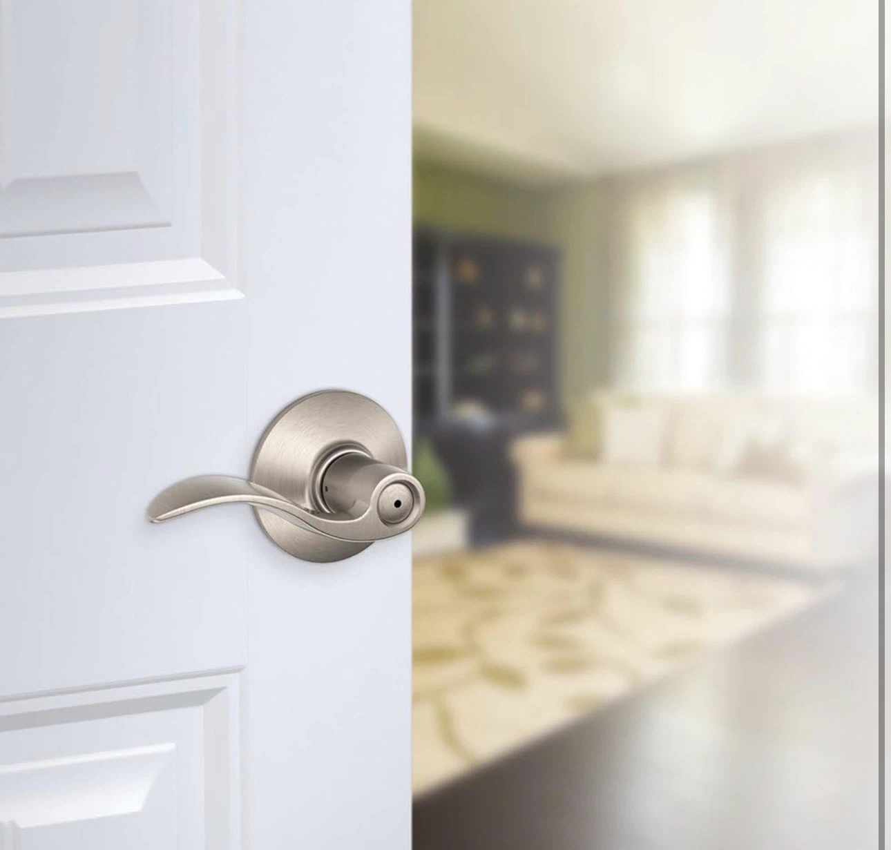 SCHLAGE F40 ACC 619 ACCENT DOOR LEVER SATIN NICKEL - photo 2