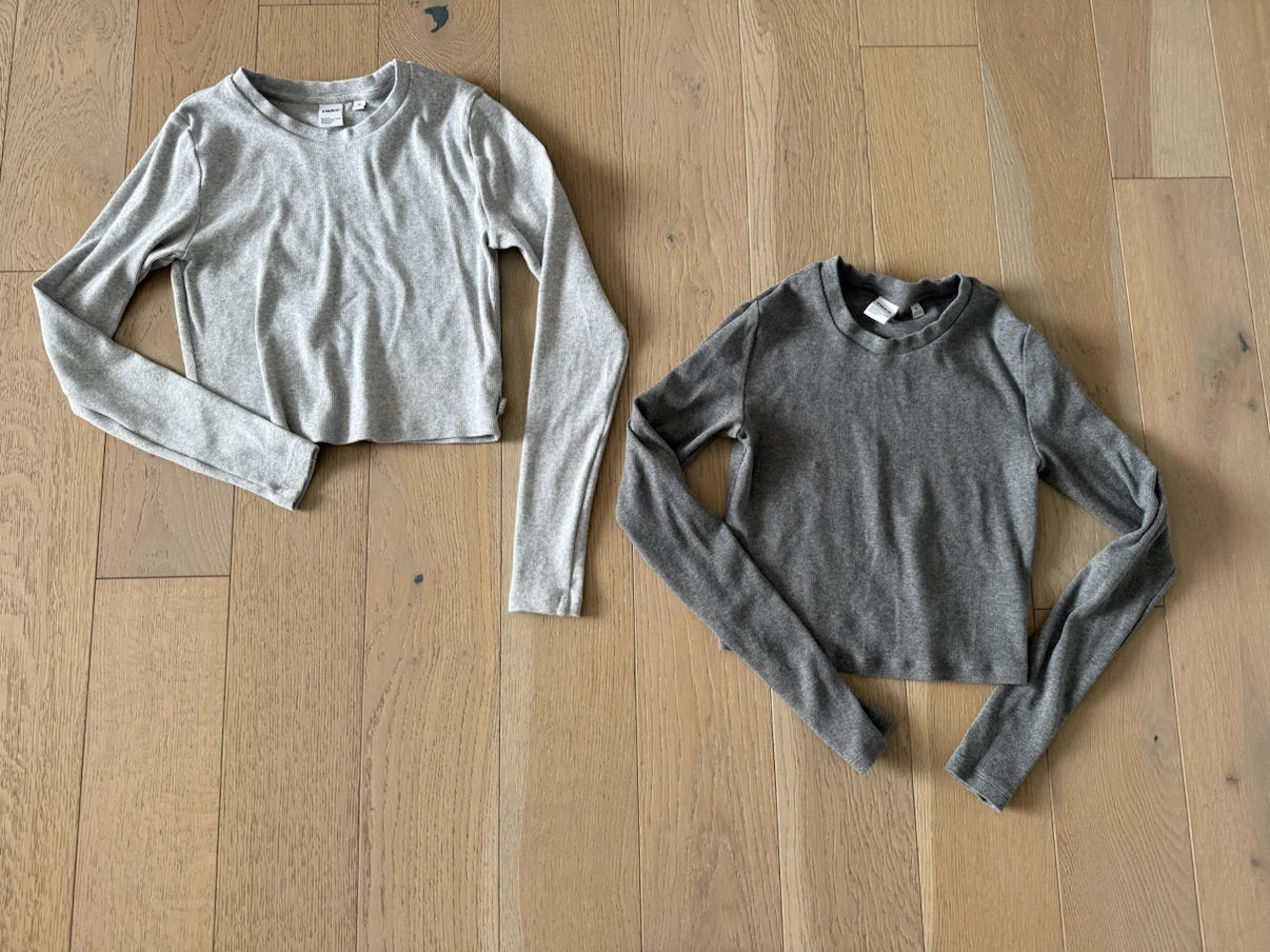 Aritzia TNA cropped homestretch long sleeve tops $50 for both