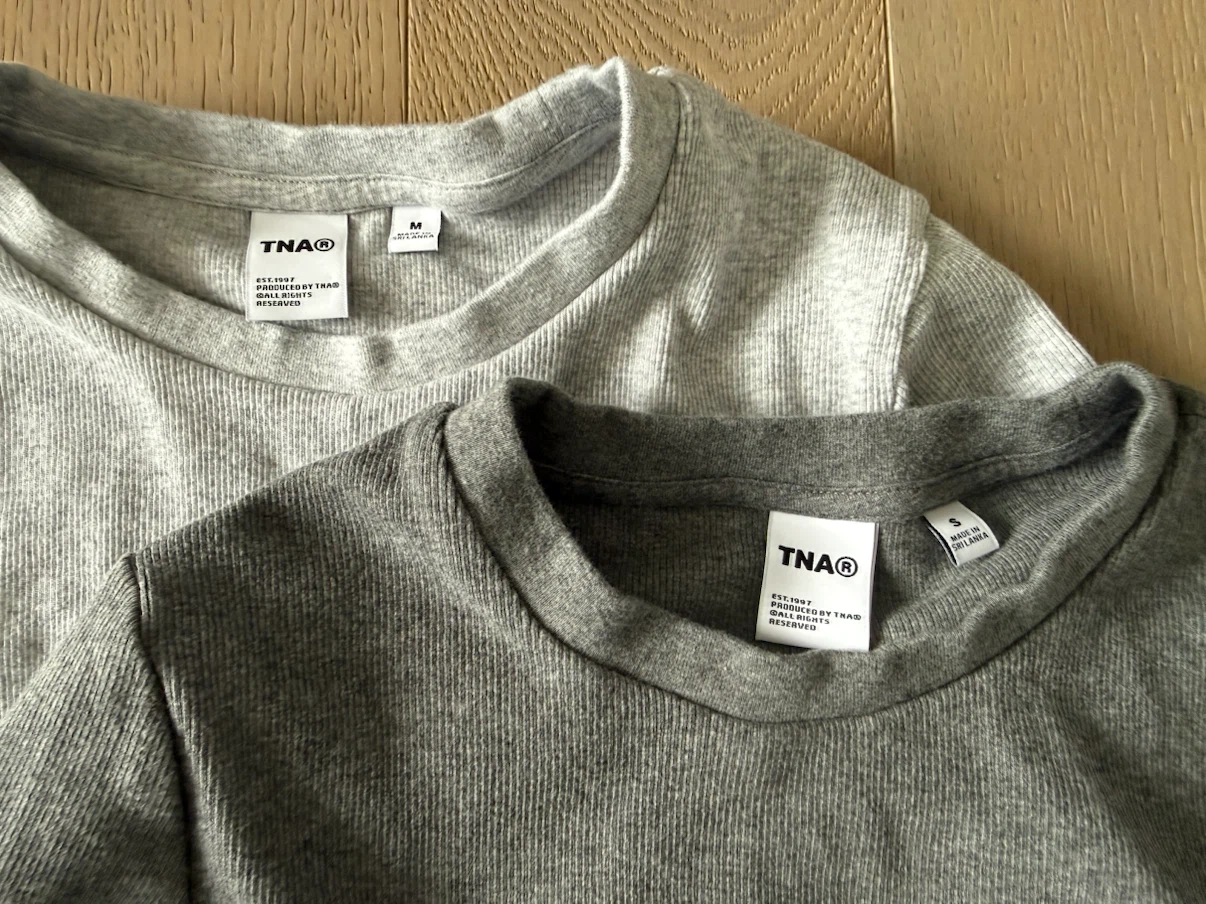 Aritzia TNA cropped homestretch long sleeve tops $50 for both - photo 2