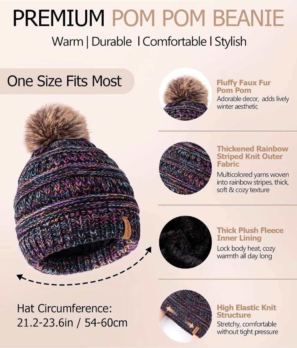 Winter Beanie, Scarf, Earmuffs, and Glove Set - photo 2