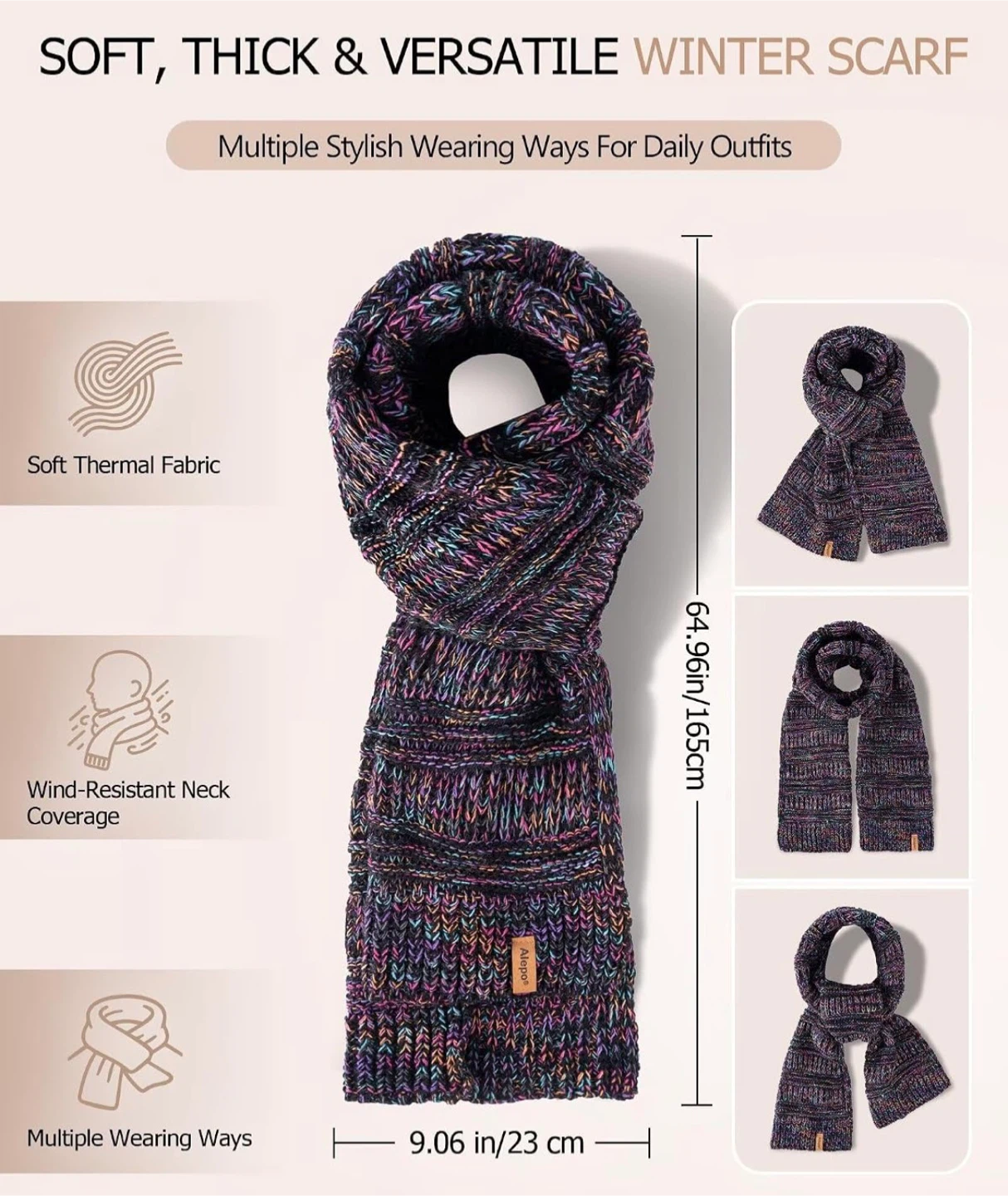 Winter Beanie, Scarf, Earmuffs, and Glove Set - photo 4