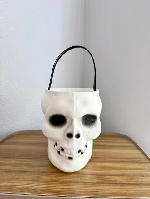Skull Halloween Trick or Treat Bucket