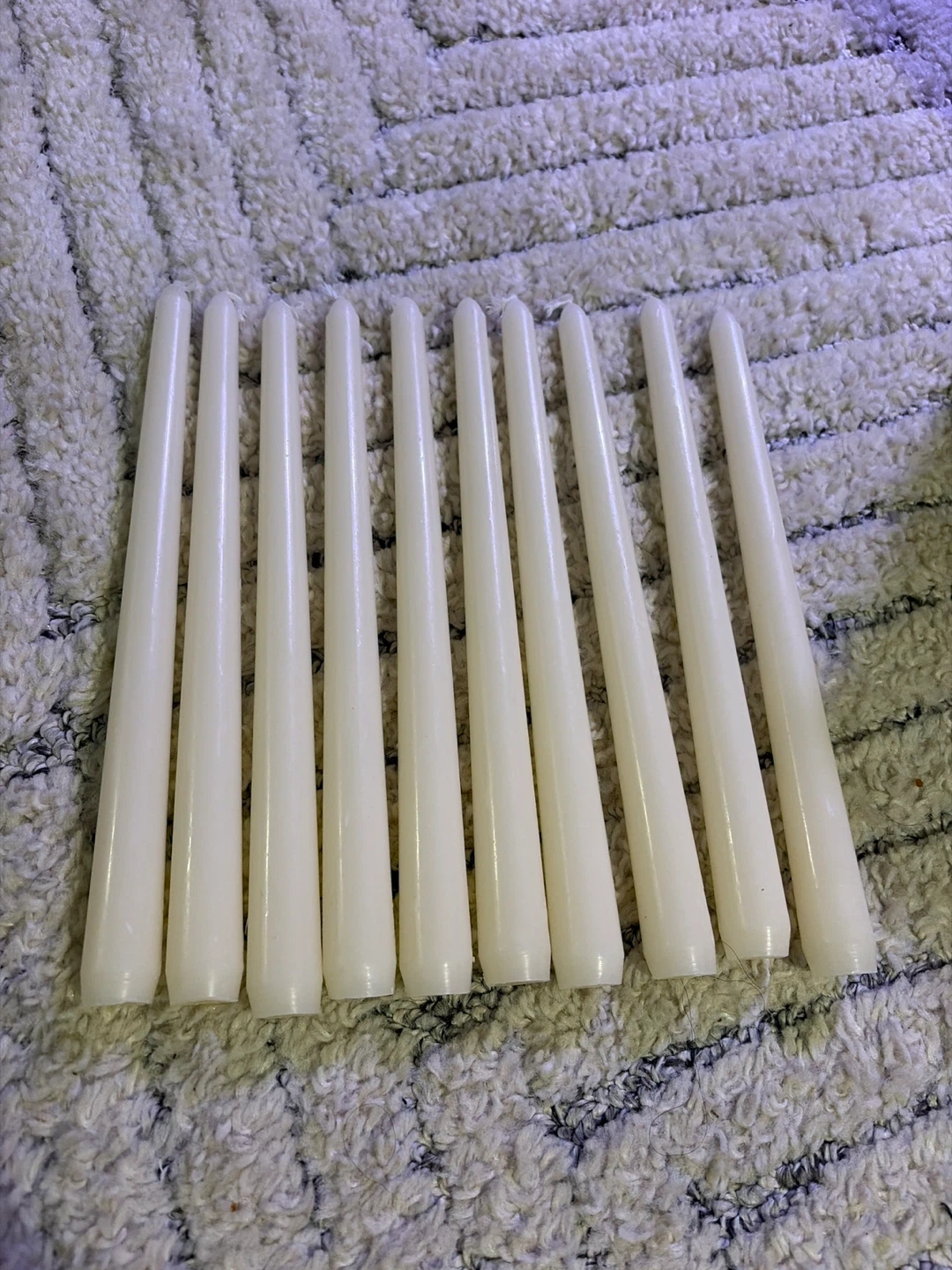 11 Pack Ivory Taper Candles