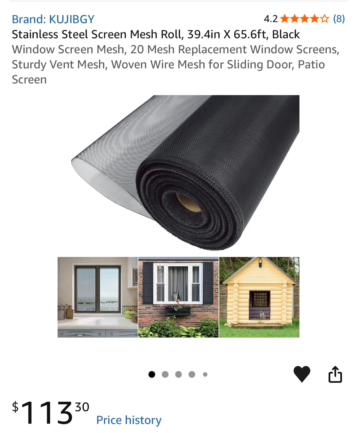Stainless Steel Screen Mesh Roll - photo 5