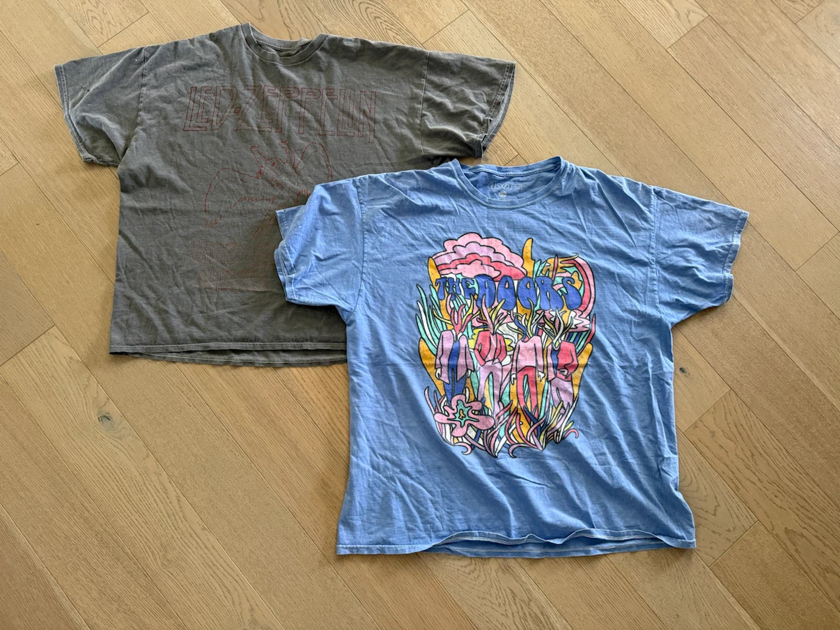 Urban outfitters oversized graphic band tees $40 each