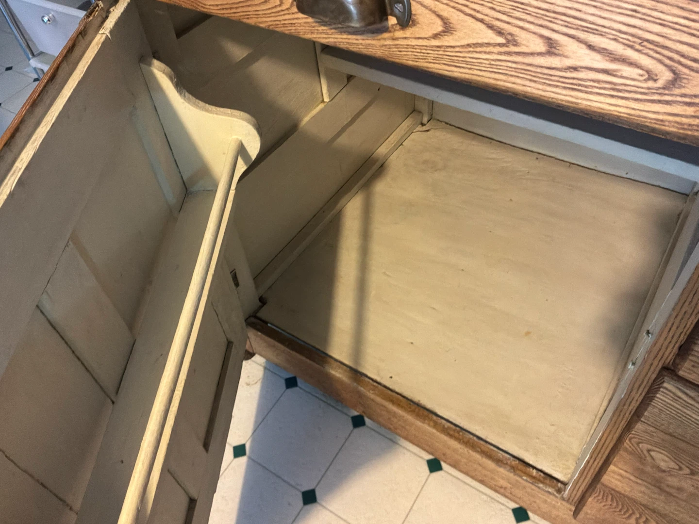 Antique/Vtg Chatham Oak Wood Hoosier 🐞 - photo 4