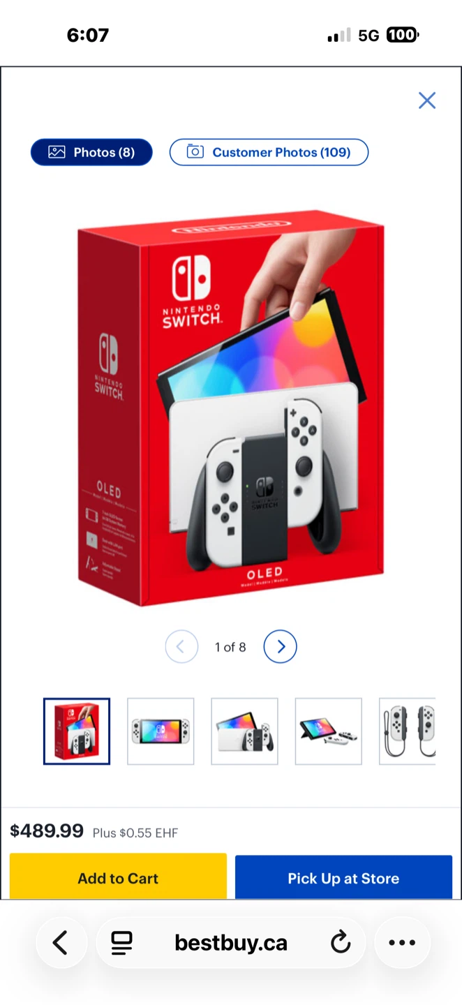 Nintendo Switch OLED Model White