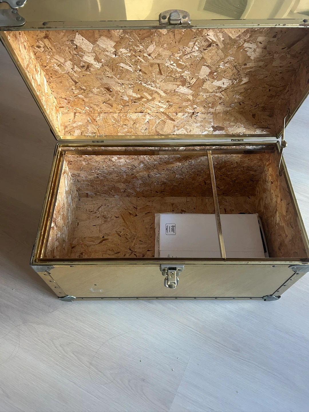Vintage Style Brass Storage Trunk - photo 2
