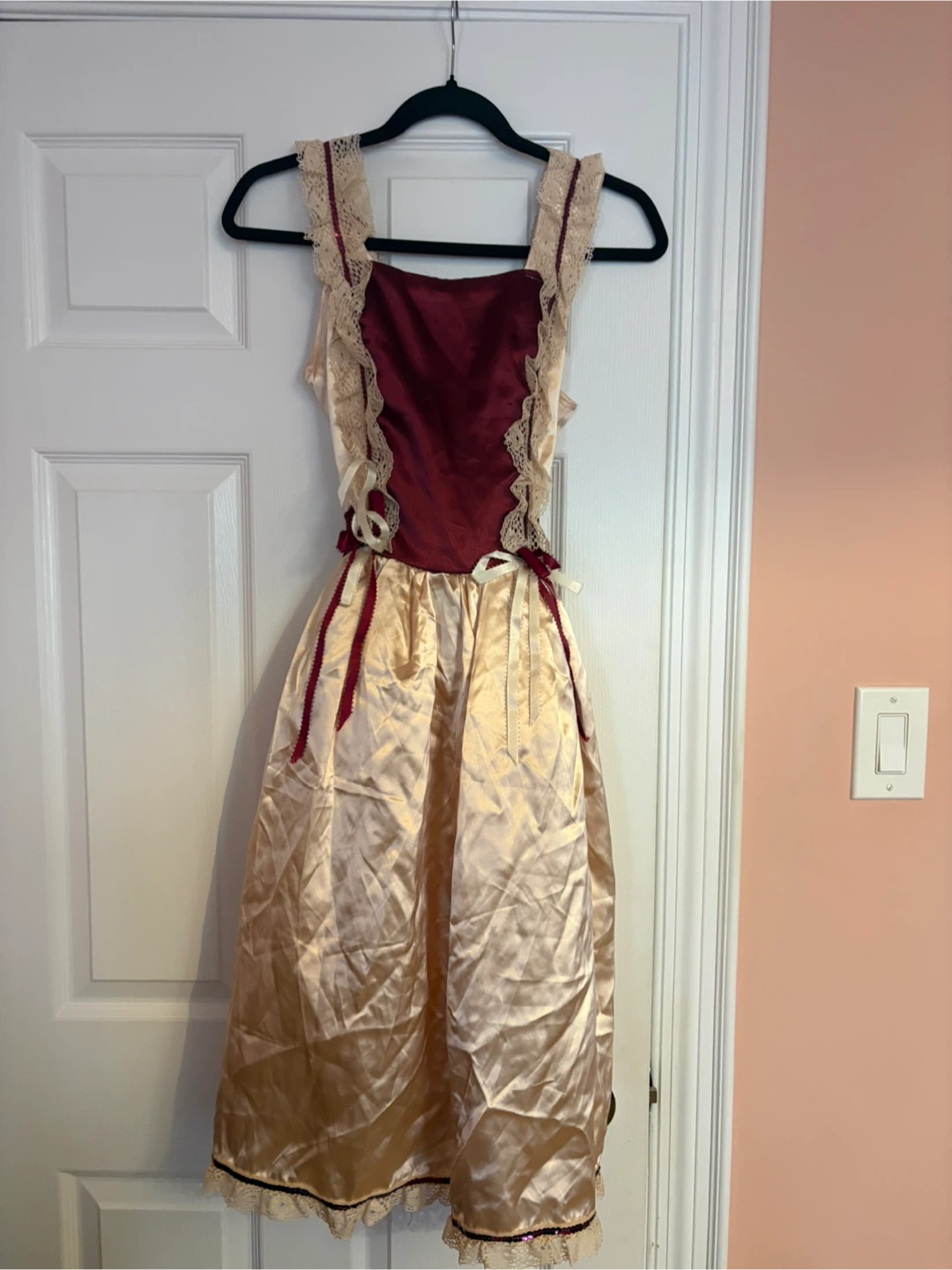 Vintage-Style Satin Costume Dress