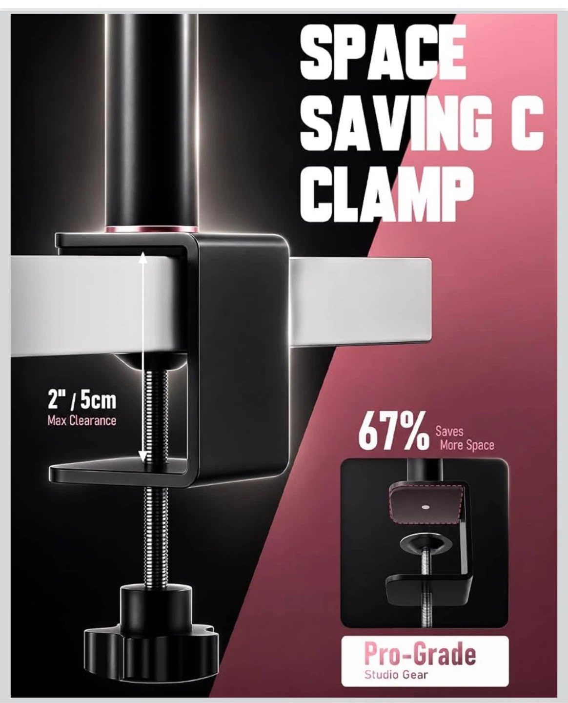 Adjustable Desk Mount Stand for Cameras and Lights - photo 5