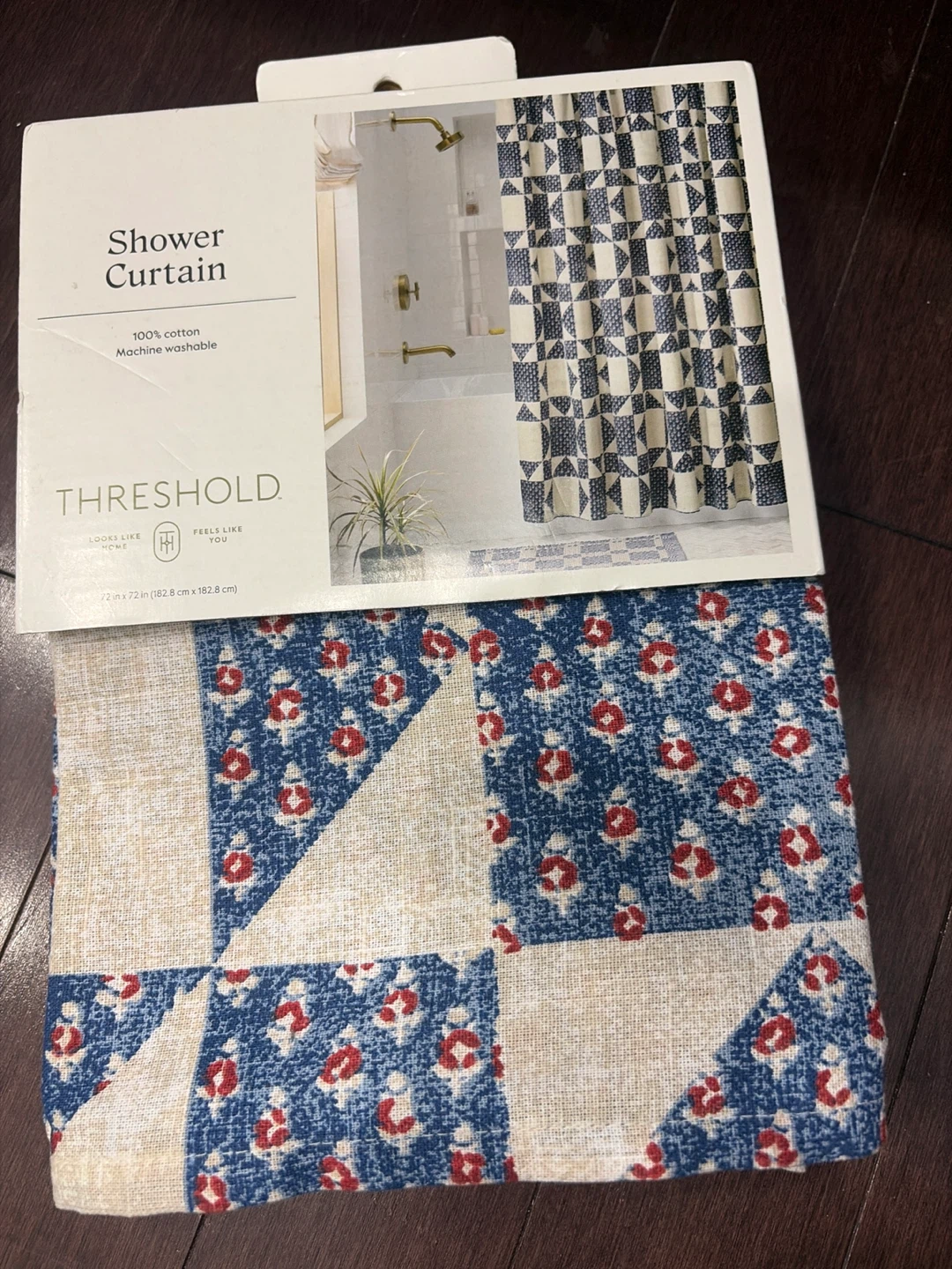 Threshold Cotton Shower Curtain