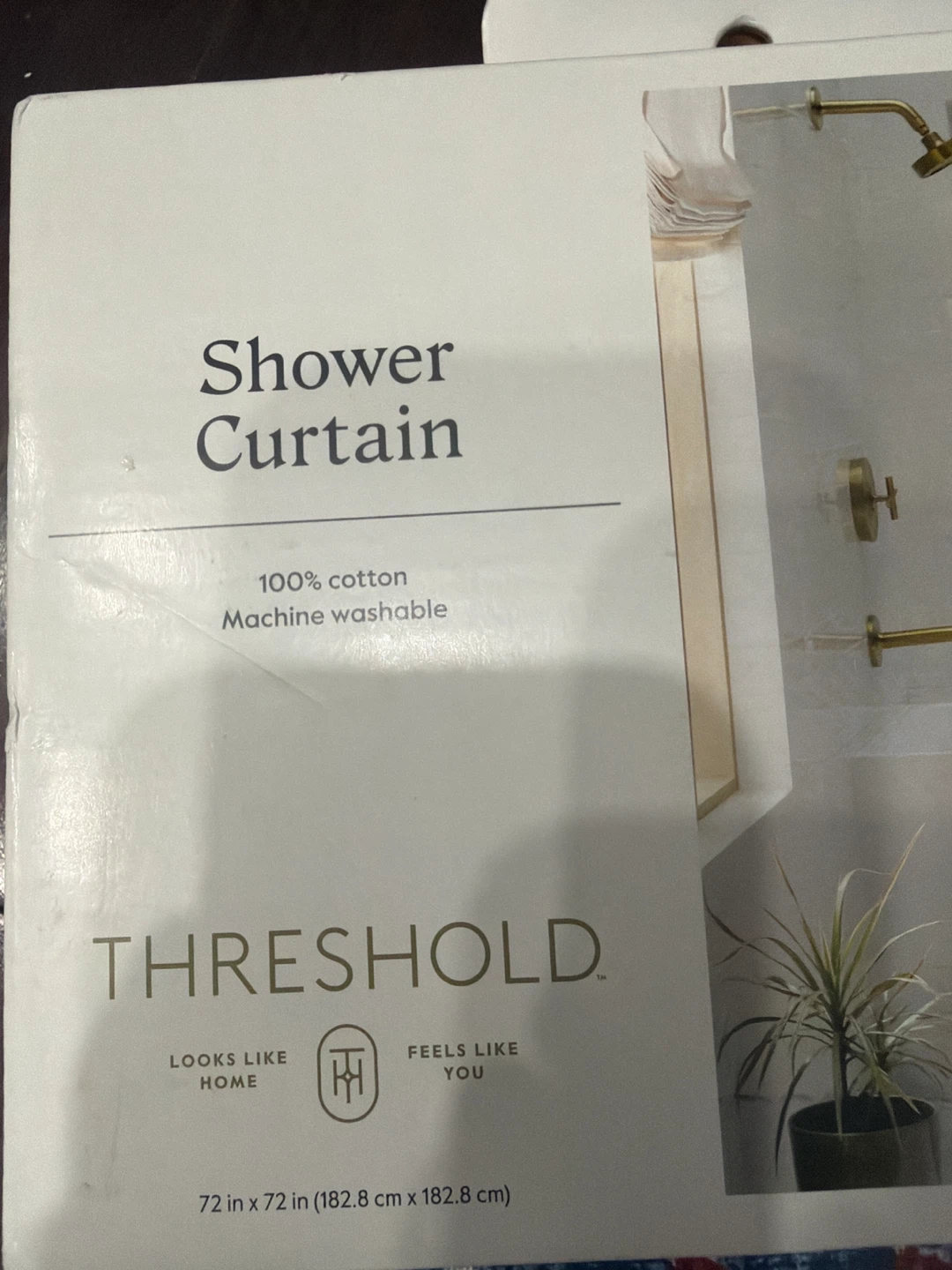 Threshold Cotton Shower Curtain - photo 2