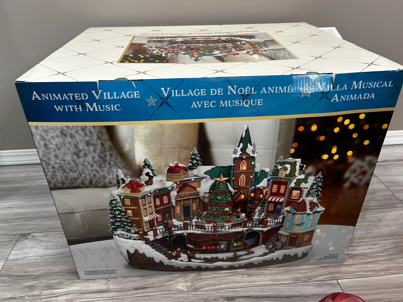 Animated Christmas Village with Music