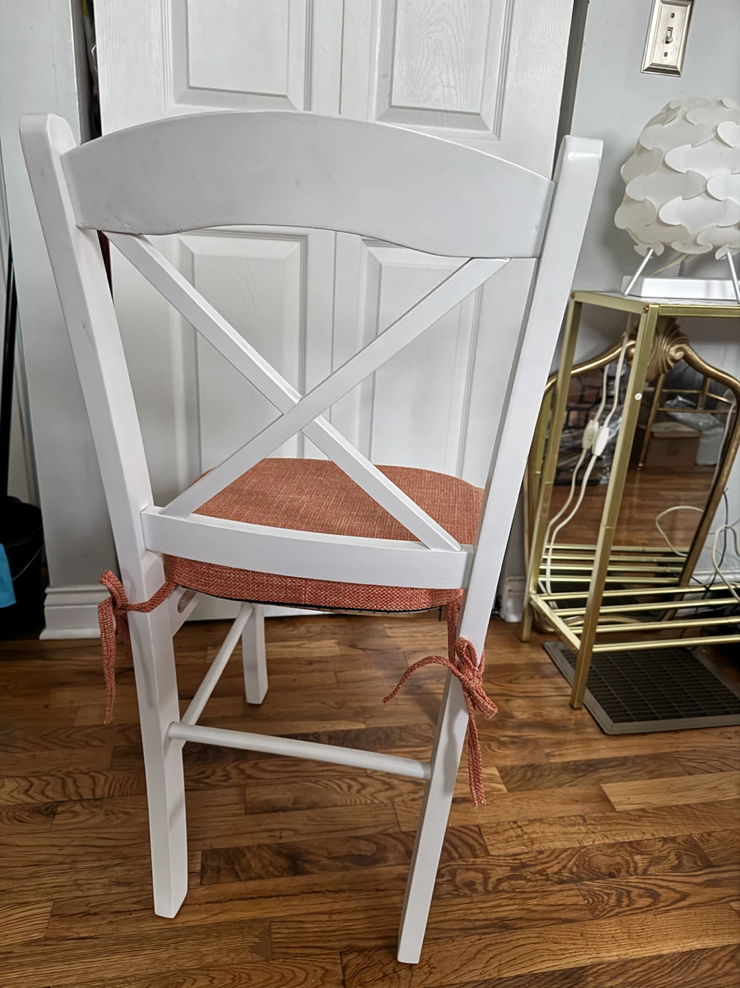 Set Of 2 White Chairs with Cushions - photo 3