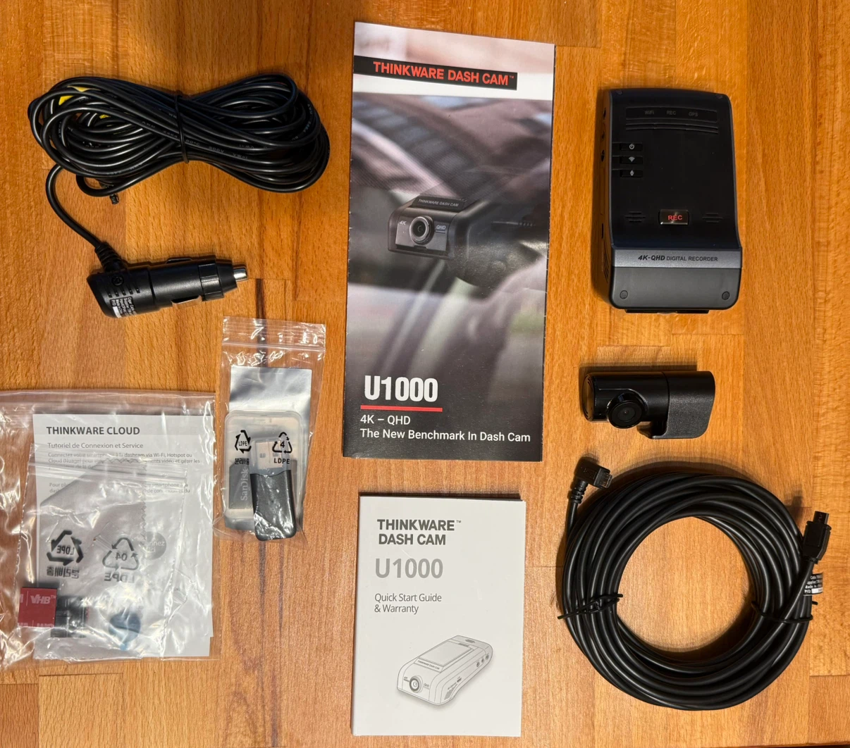 Thinkware U1000 4K Dash Cam (Front & Rear)
