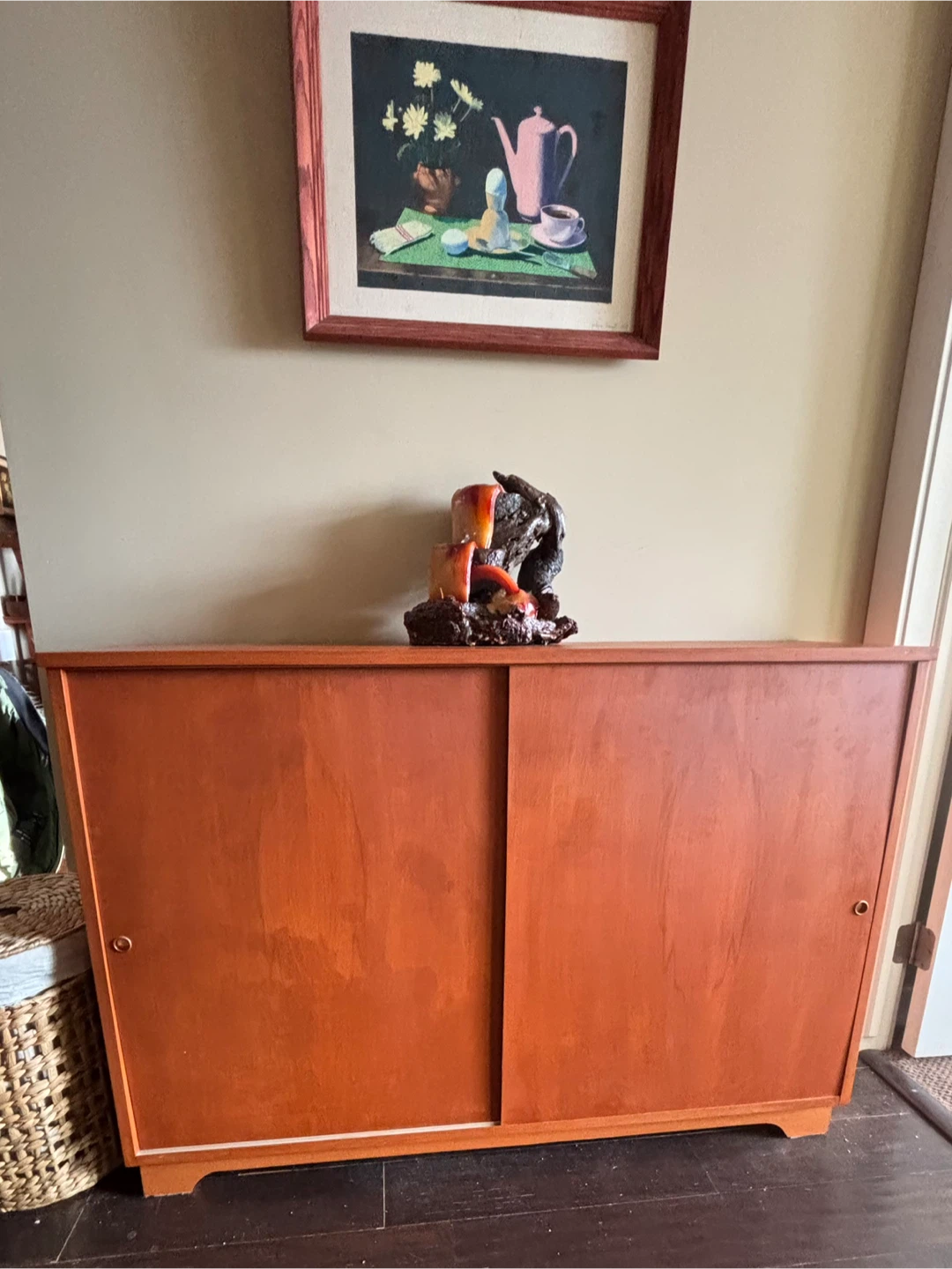 Mid-Century Sliding Door credenza  Cabinet - photo 2