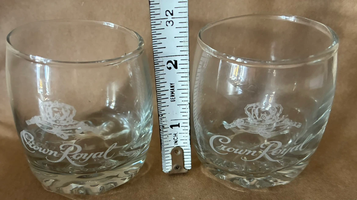 Crown Royal Whisky Shot Glasses Mini Tumblers - Pair - $12 - photo 3