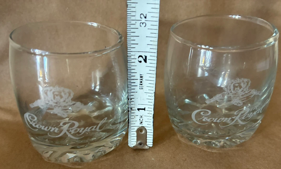 Crown Royal Whisky Shot Glasses Mini Tumblers - Pair - $12 - photo 4