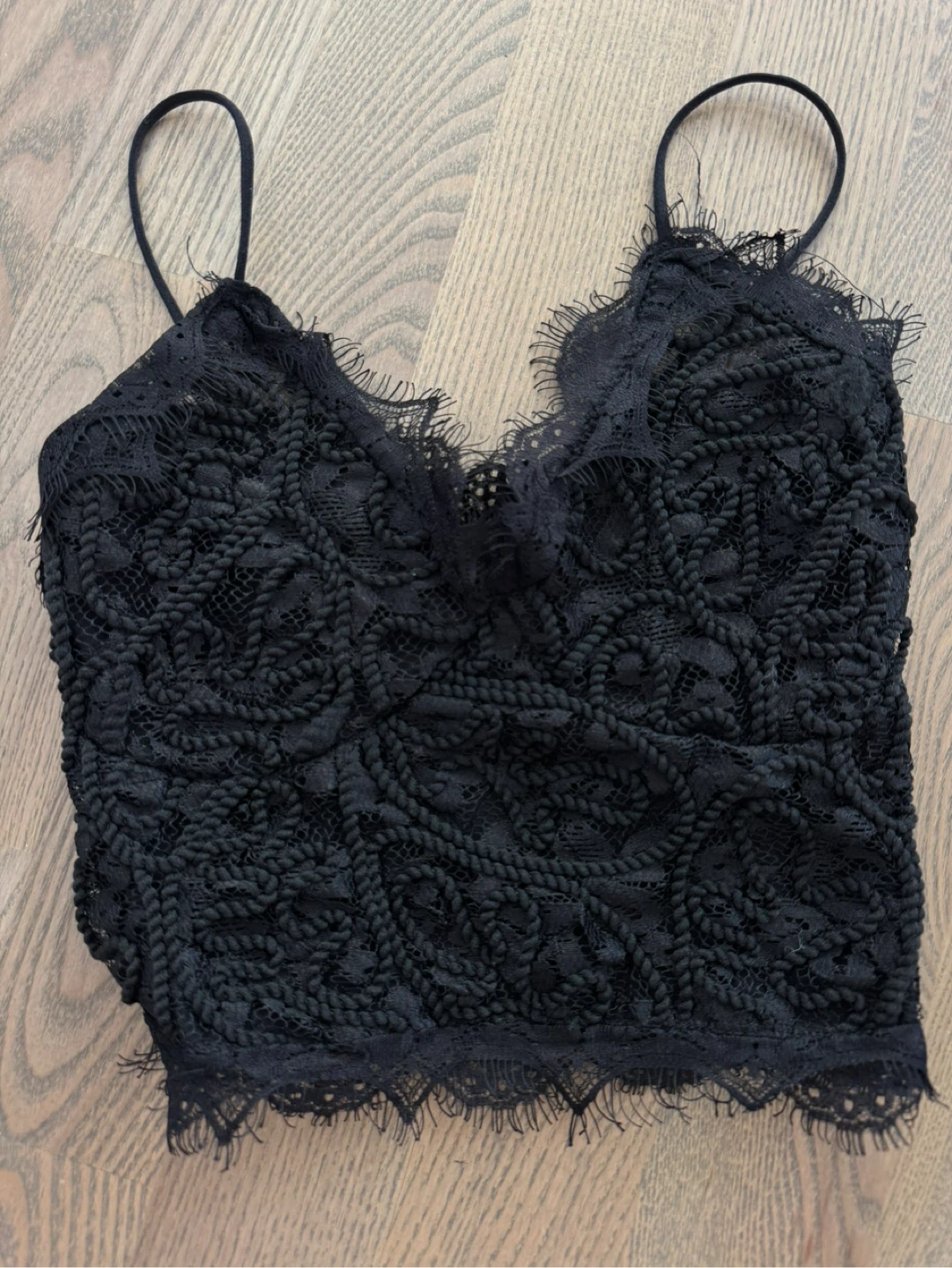 Designer’s Black Lace Camisole Top