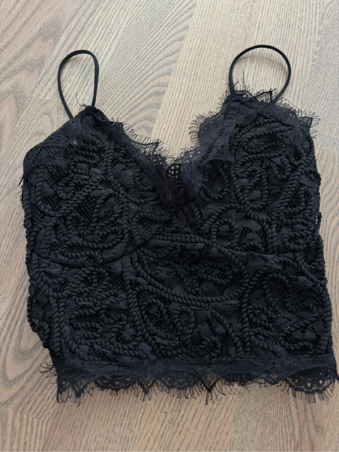 Designer’s Black Lace Camisole Top - photo 3