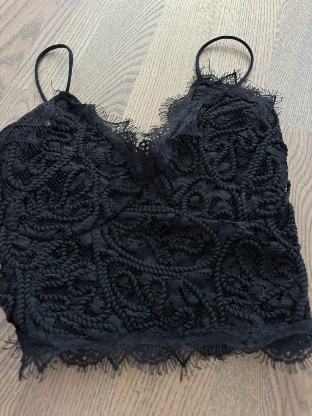 Designer’s Black Lace Camisole Top - photo 4