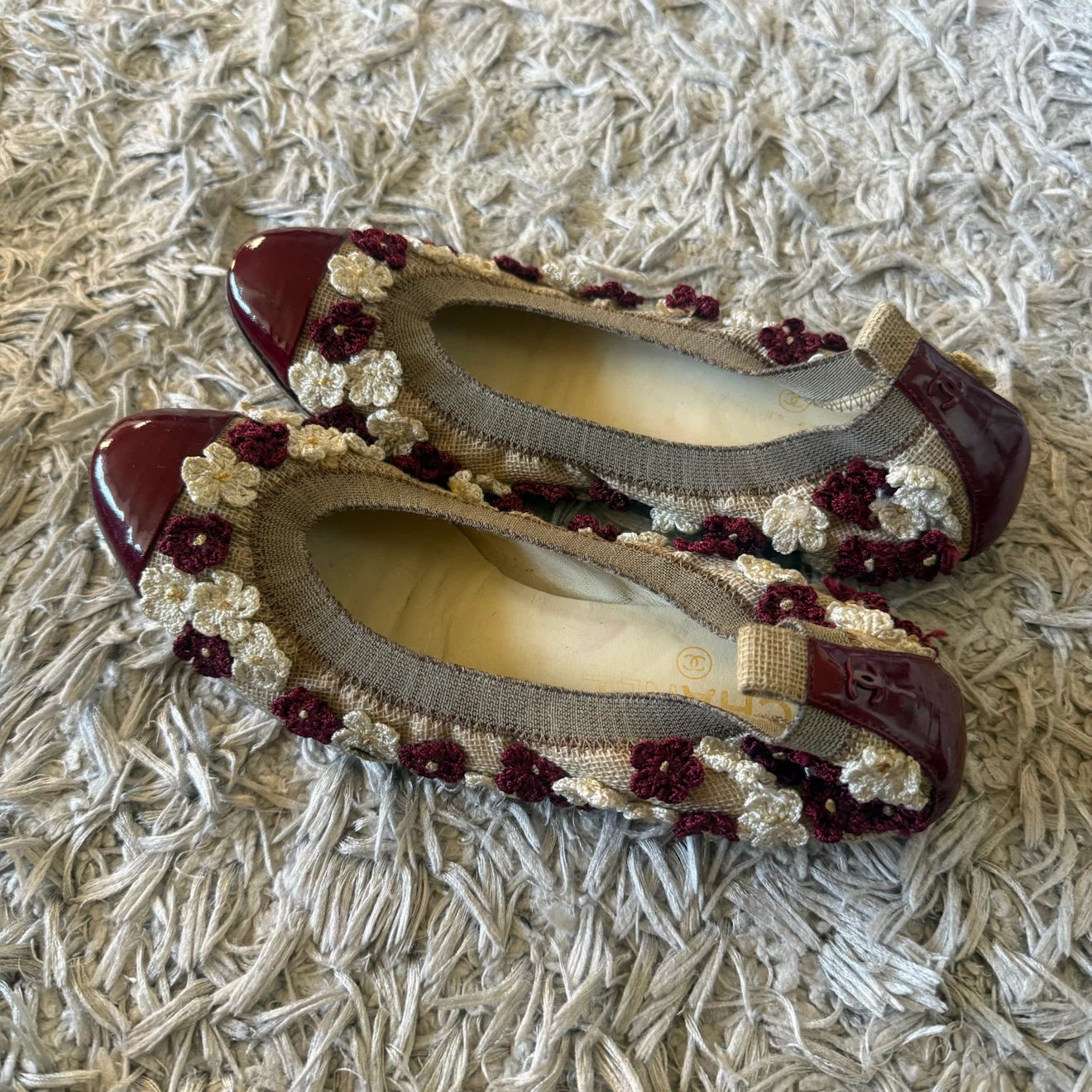 Chanel Floral Ballet Flats - photo 2