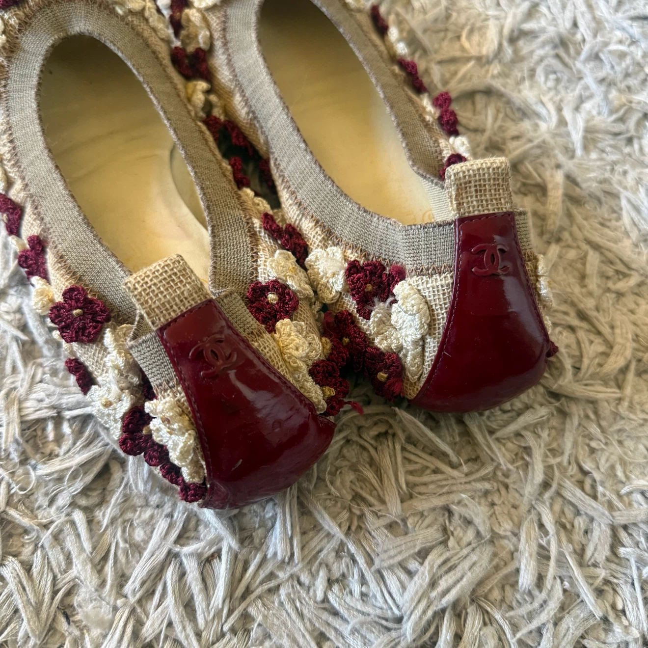 Chanel Floral Ballet Flats - photo 3