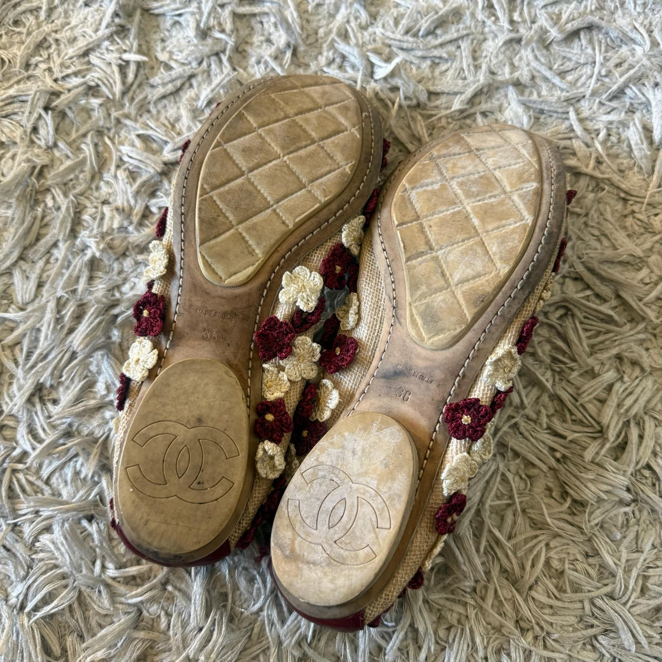 Chanel Floral Ballet Flats - photo 4