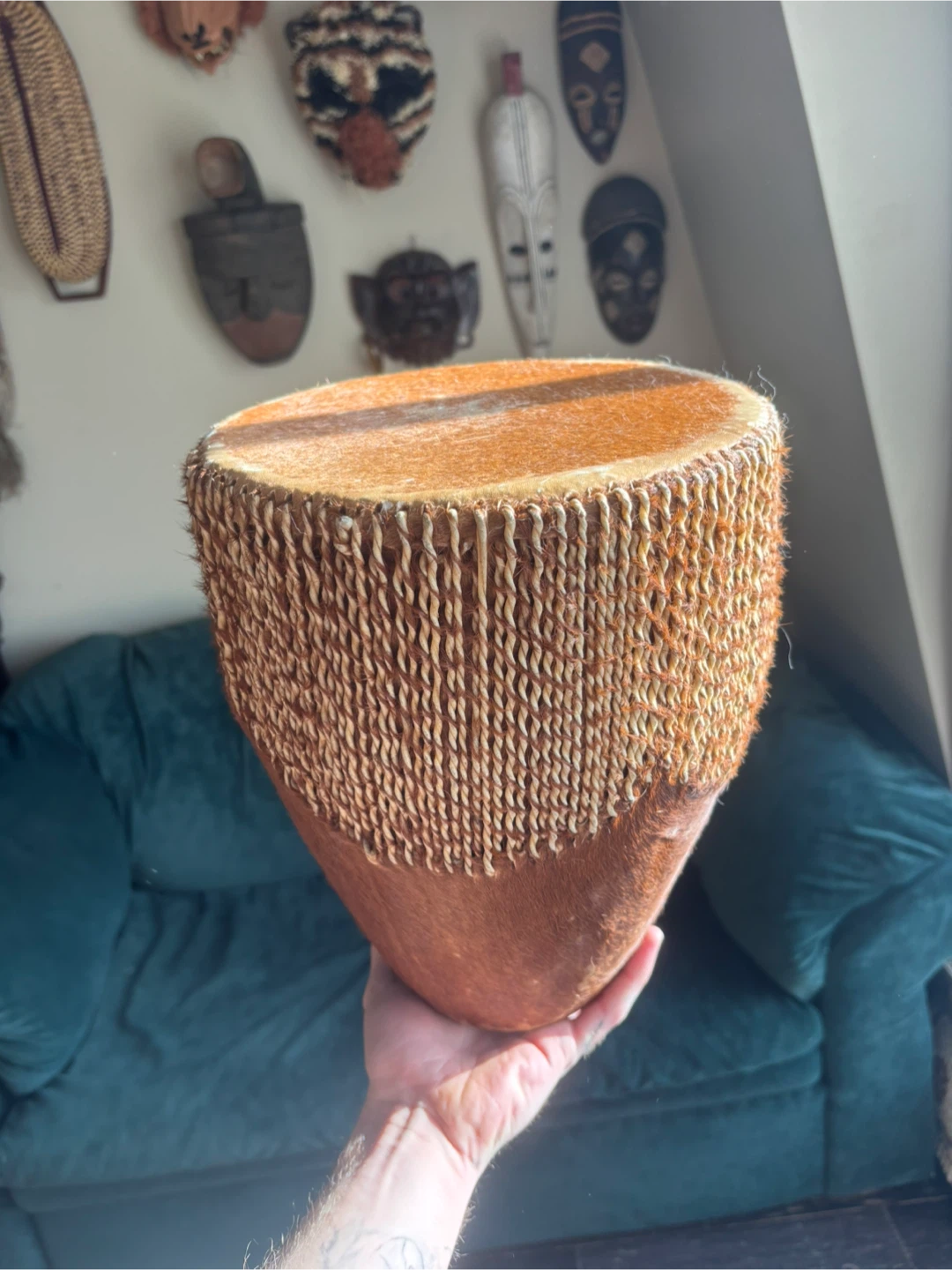 Handcrafted Cowhide Djembe Drum