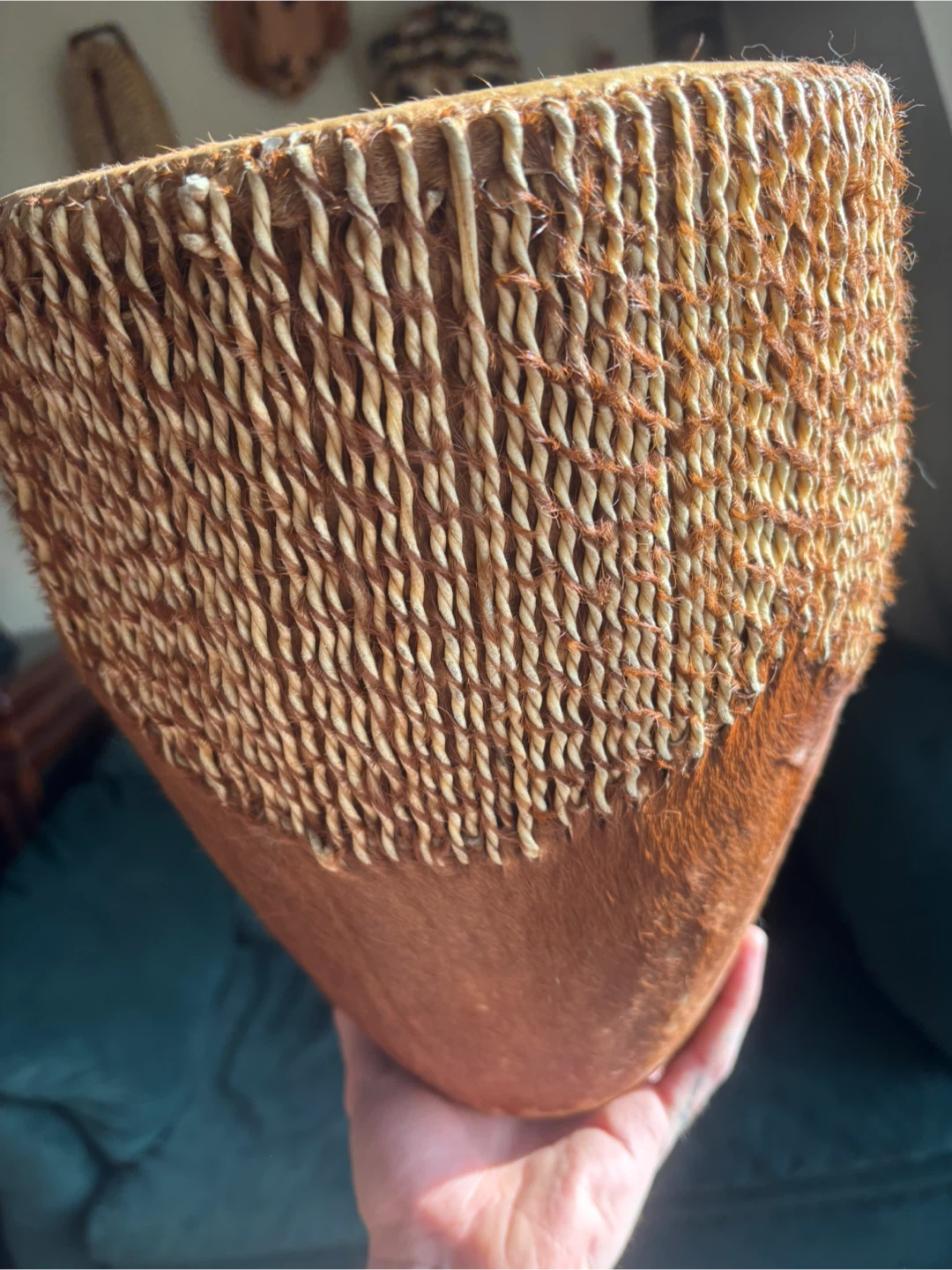 Handcrafted Cowhide Djembe Drum - photo 2