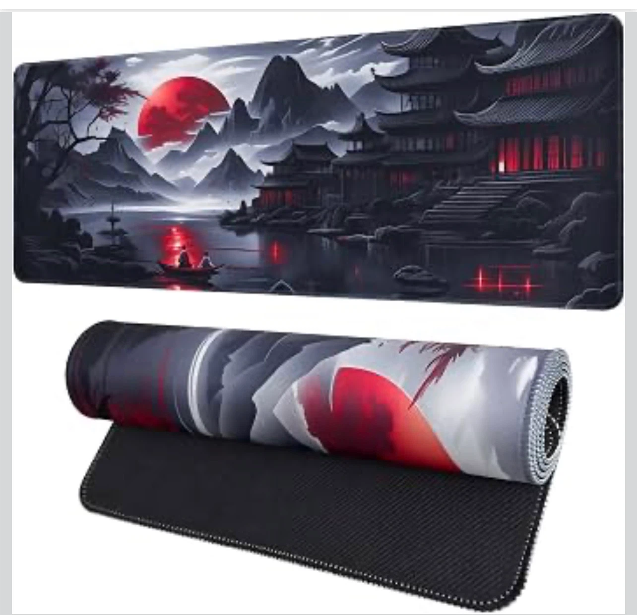 Large Japanese Landscape Desk Mouse Pad