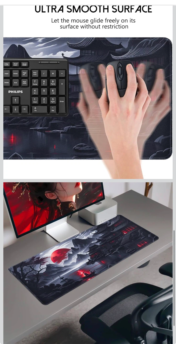 Large Japanese Landscape Desk Mouse Pad - photo 4