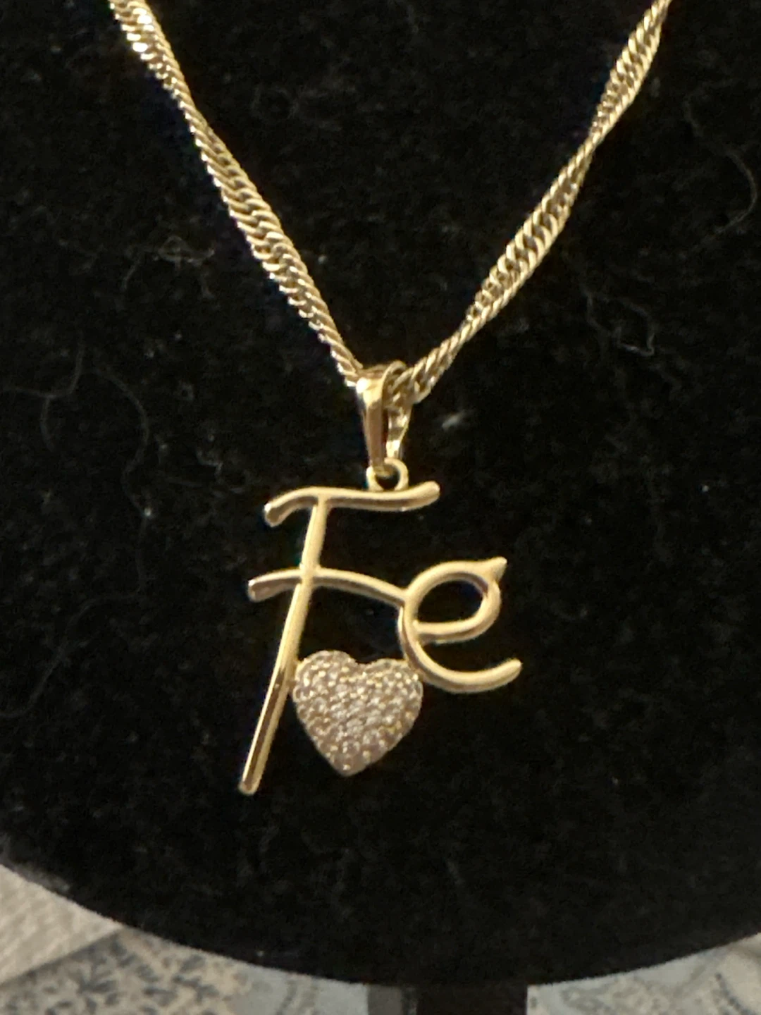 14kGold laminated Fe Heart Pendant Necklace - photo 2