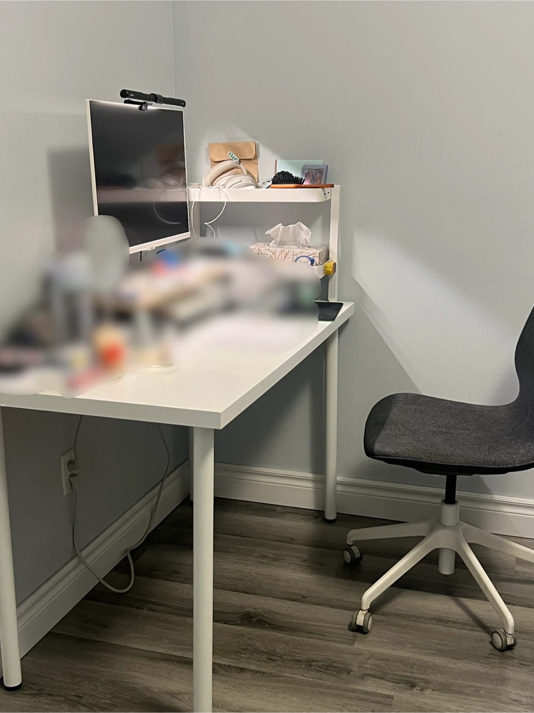 Moving Sale! IKEA White Desk &  Office Chair Set ($70 Bundle) - photo 2