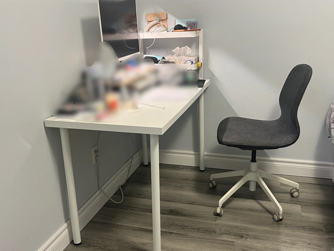 Moving Sale! IKEA White Desk &  Office Chair Set ($70 Bundle) - photo 3