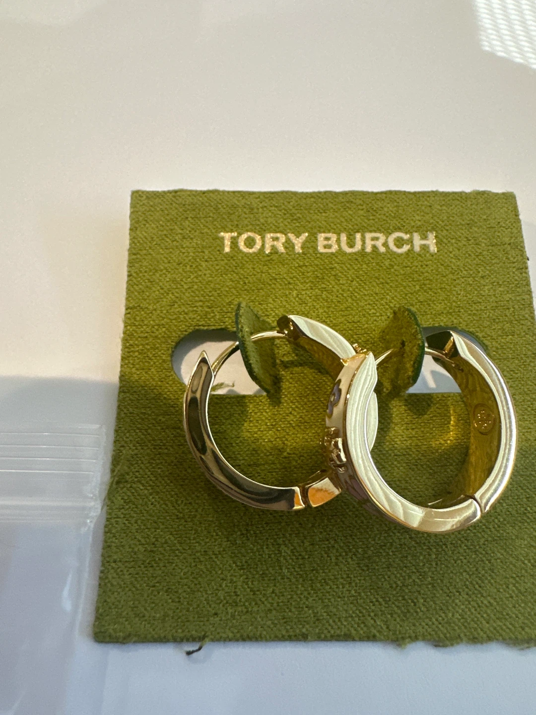 Tory Burch Floral Enamel Hoop Earrings - photo 3