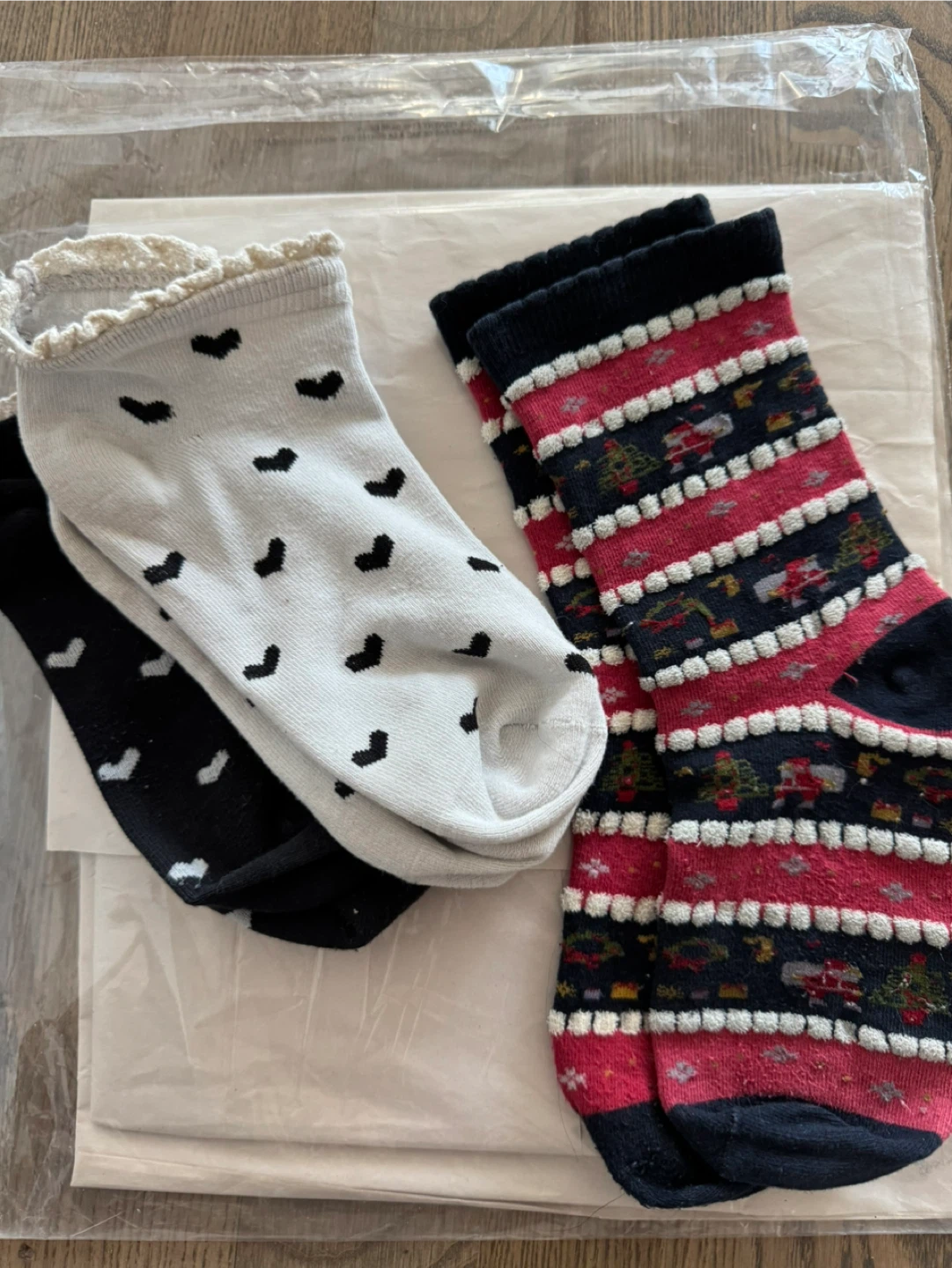 3 pairs of new ankle and crew socks - photo 2