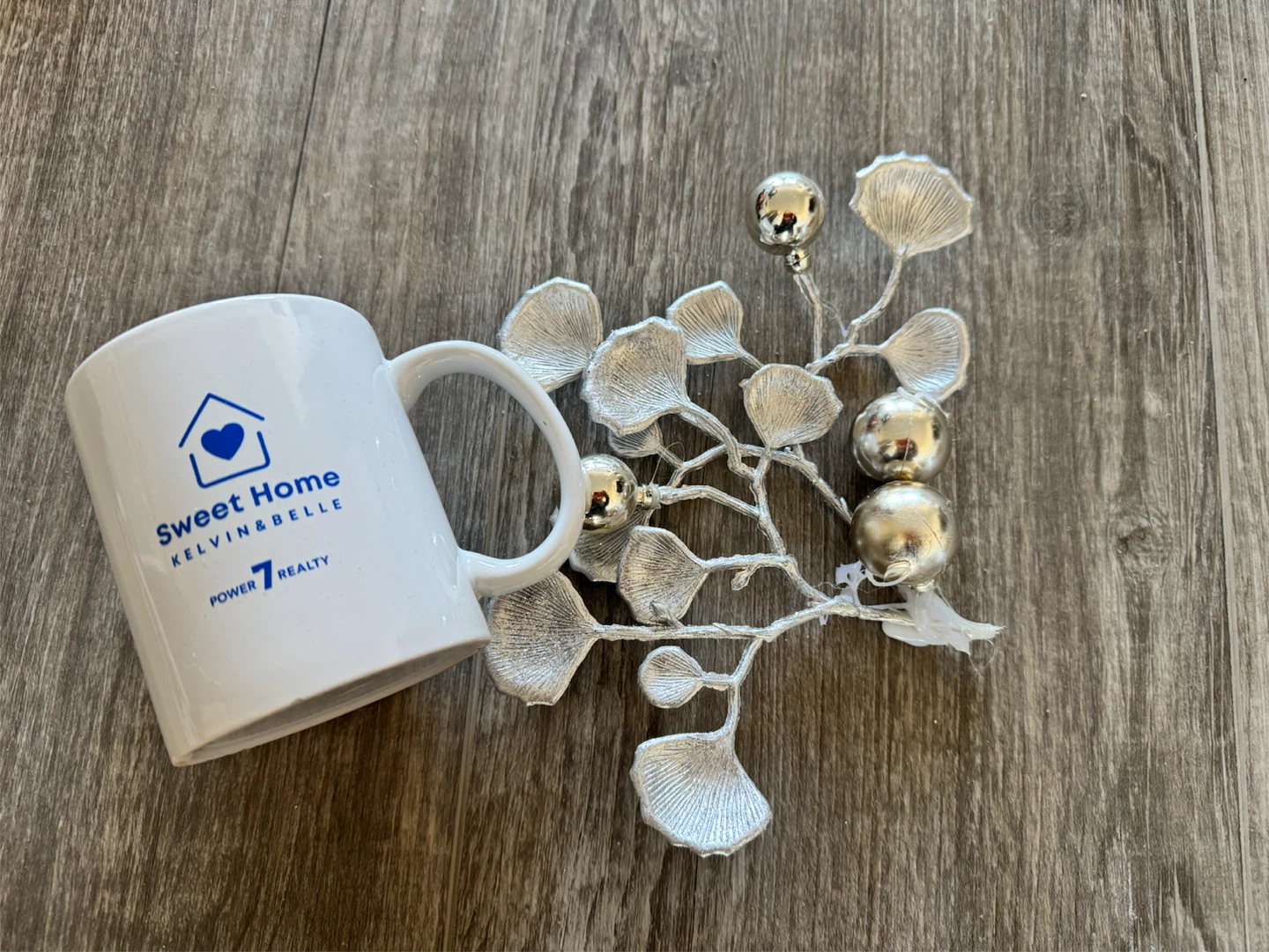 FREE Silver Decorative Ginkgo Leaf Branch - photo 3