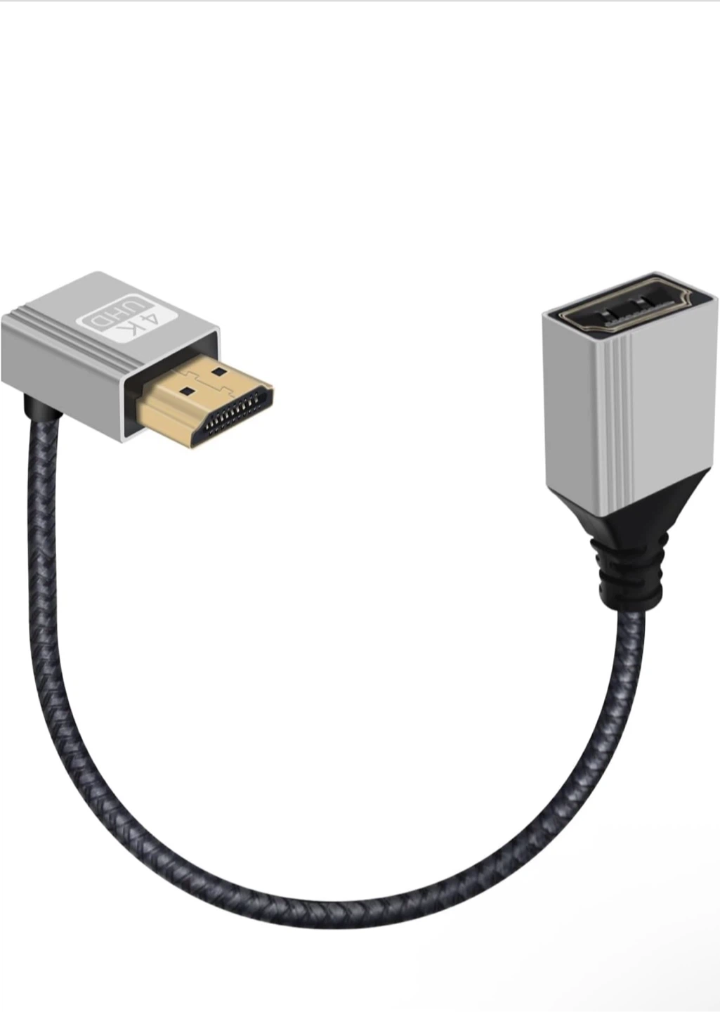 Yingayou 4K HDMI Male to Female Downward Bend Cable