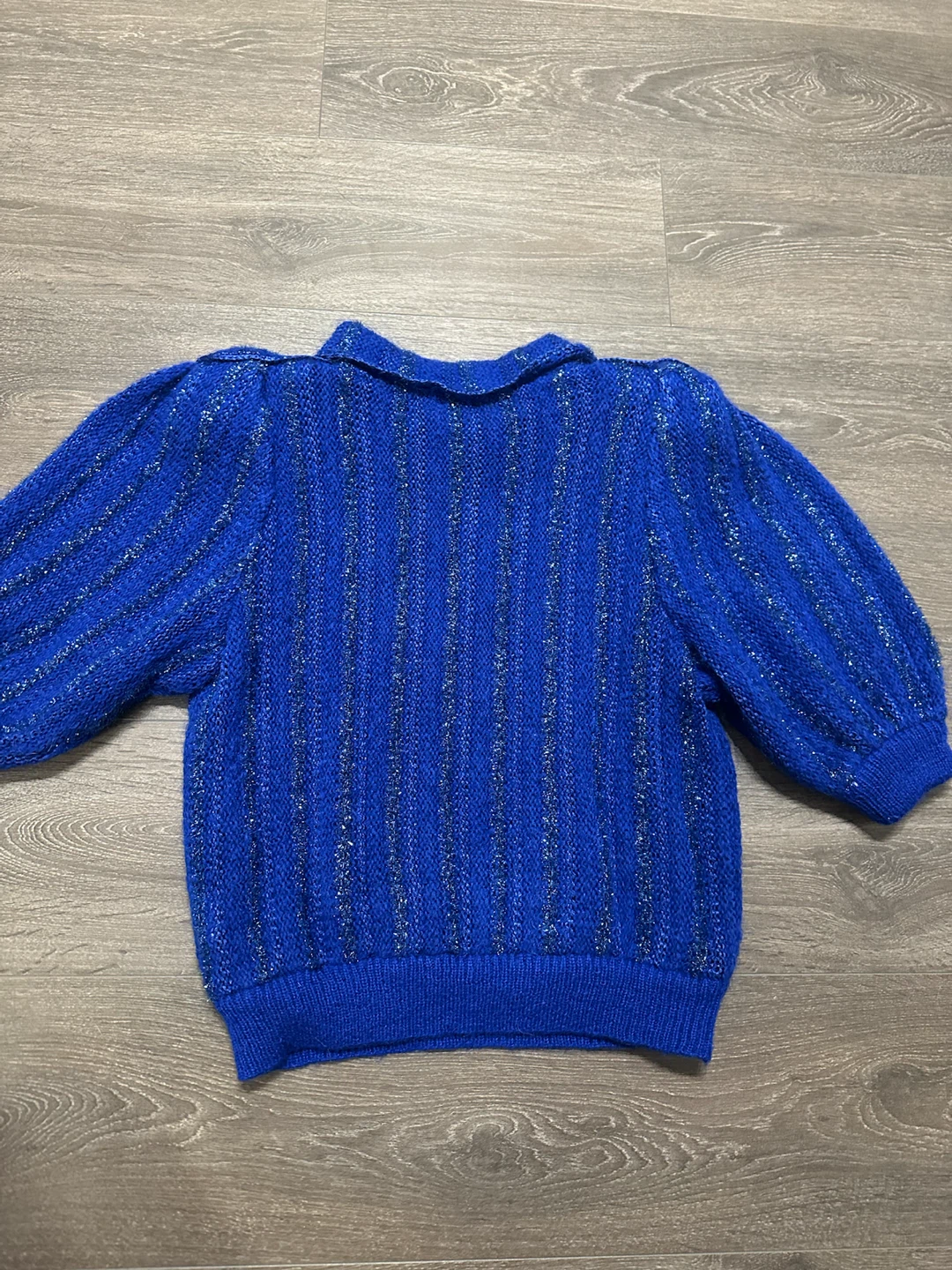 Vintage Yves Saint Laurent Blue Knit Sweater Mohair - photo 4