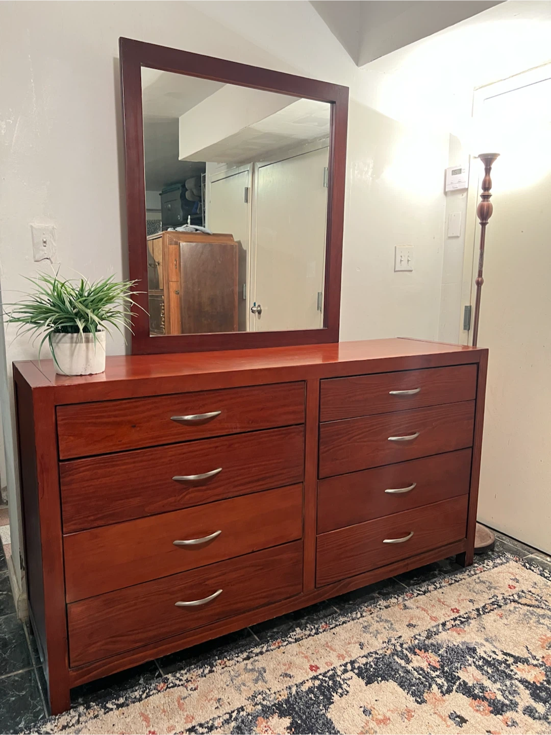 Double Dresser w/Mirror 8-Drawers - Delivery Extra
