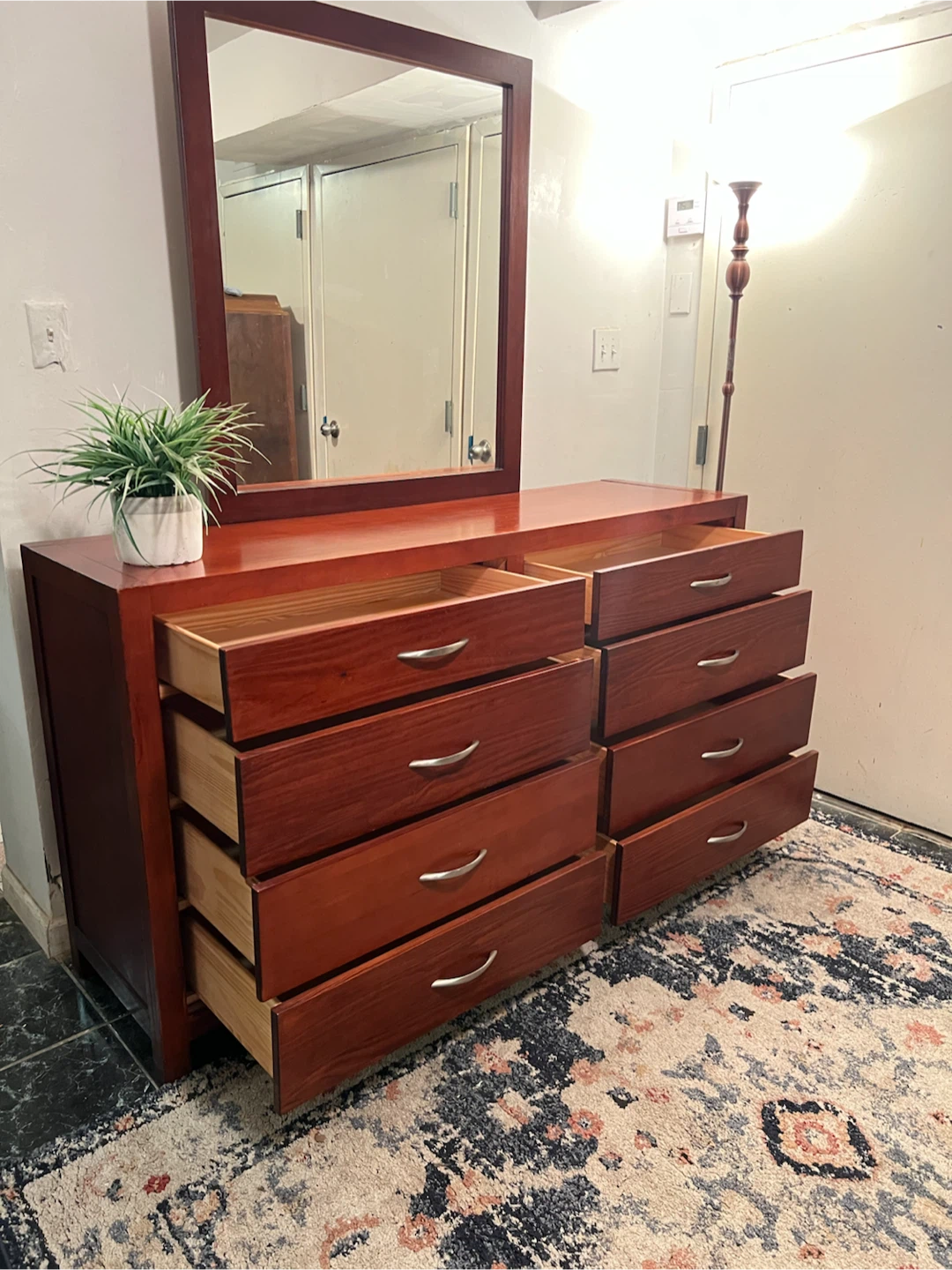 Double Dresser w/Mirror 8-Drawers - Delivery Extra - photo 2