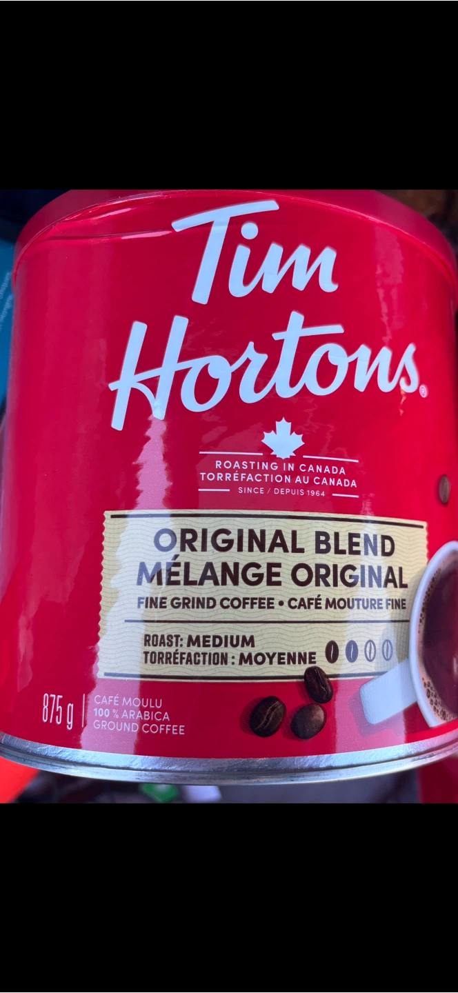 Tim Hortons Original Blend Coffee 875g