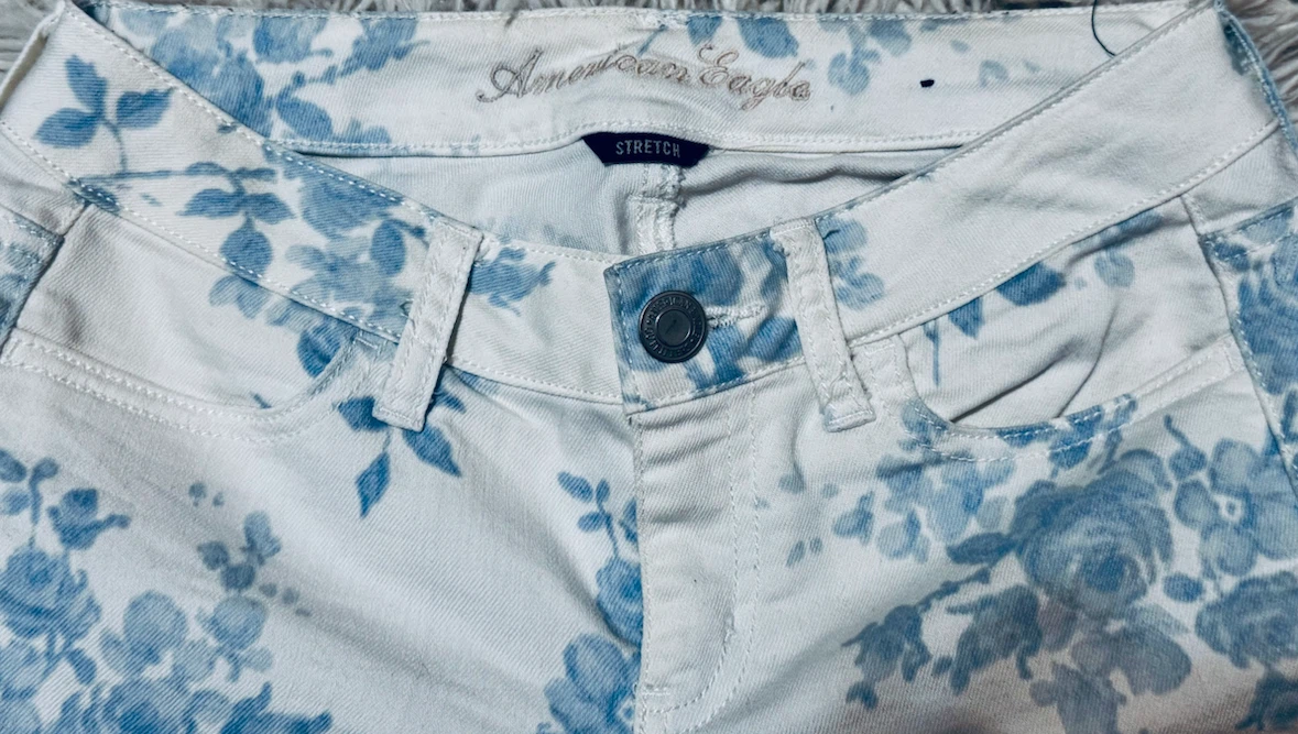 American Eagle Floral Jeggings Size 2